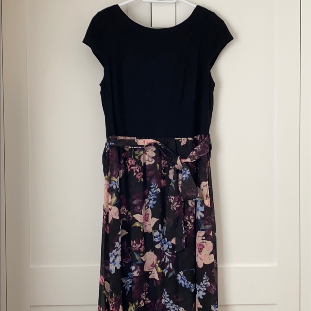 Full length flower dress